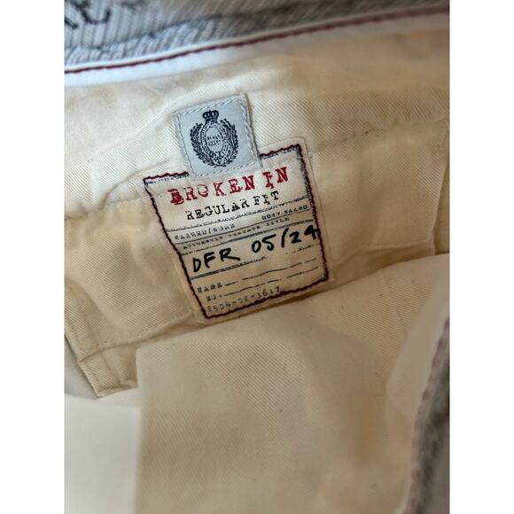 New! J. Crew Embroidered Broken In Chino Shorts Cream Gray Sailboat Sz 38 - Picture 3 of 10